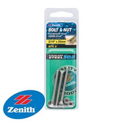 BOLT&NUT CSK 3/16X50 S/STEEL