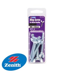 WING SCREW ZP M6 X 50MM PK6