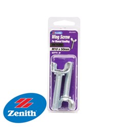 WING SCREW ZP M10 X 50MM PK2