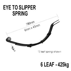 TRAILER SPRING EYE/SLIP 45MM