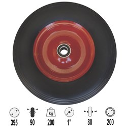 WHEEL 395MM FLAT FREE/STEEL