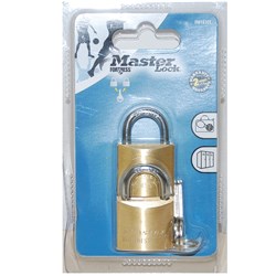 BRASS PADLOCK 30MM TWIN PACK