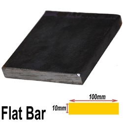BLACK FLAT 100MMX10MM