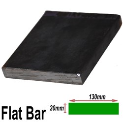 BLACK FLAT 130MMX20MM