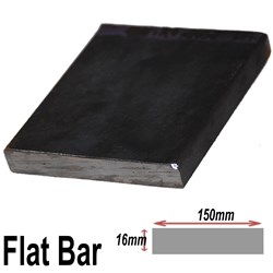 BLACK FLAT 150MMX16MM