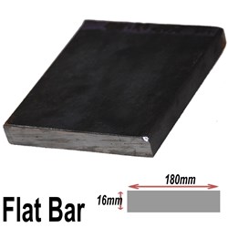 BLACK FLAT 180MMX16MM