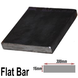 BLACK FLAT 300MMX16MM