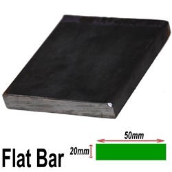 BLACK FLAT 50MMX20MM