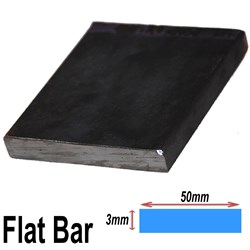 BLACK FLAT 50MMX3MM