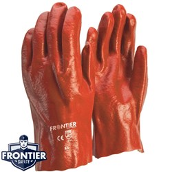 PVC GLOVE RED 27CM