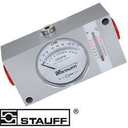 STAUFF FLOW INDICATOR & TEMP