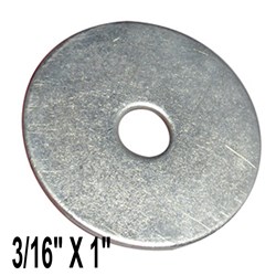 MUDGUARD WASHER 3/16 X 1"