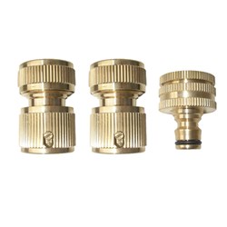 RYSET BRASS HOSE SET 3PC