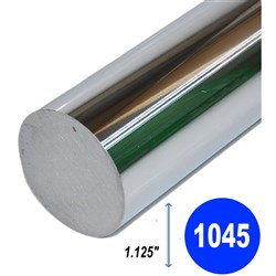 HARD CHROME ROUND 1045 1.125"