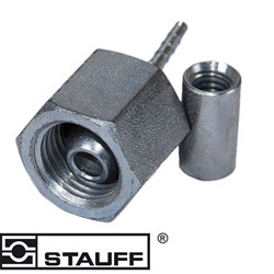 TEST HOSE END BSPP-F 1/4 180'