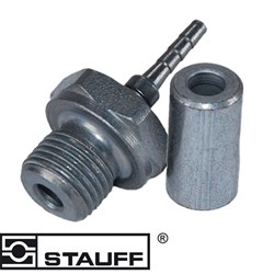 TEST HOSE END 1/8 BSPP-M 180'