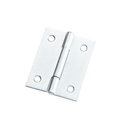 BUTT HINGE 50MM FIXED PIN ZINC