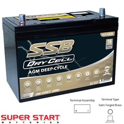 SSB DRYCELL BATTERY 12V 105AH