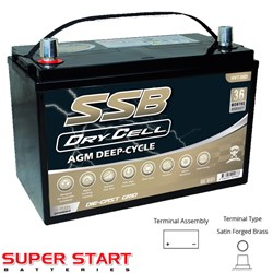 SSB DRYCELL BATTERY 12V 130AH