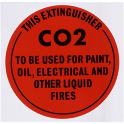 CO2 POLY SIGN 190MM X 190MM