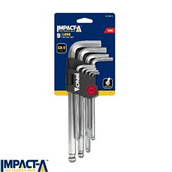IMPACT-A HEX KEY SET LONG 9PC