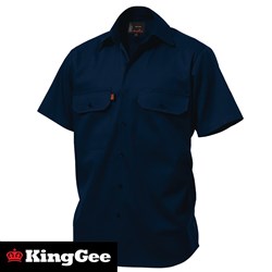 SHORT SLEEVE SHIRT NAVY LRG
