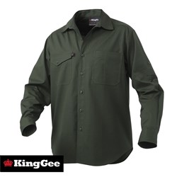 WORKCOOL 2 GREEN L/S SHIRT LRG
