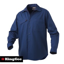 WORKCOOL 2 NAVY L/S SHIRT 3XL