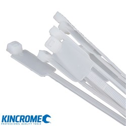 KINCROME MARKER TIES WHITE