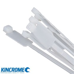 KINCROME MARKER TIES WHITE