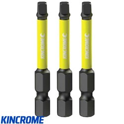 IMPACT BIT SQ#2 50MM 3 PCK