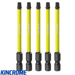 IMPACT BIT SQ#2 75MM 5 PCK