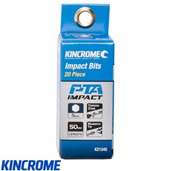 IMPACT BIT HEX 5MM 50MM 20 PCK