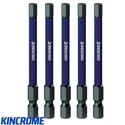 IMPACT BIT HEX 5MM 75MM 5 PCK