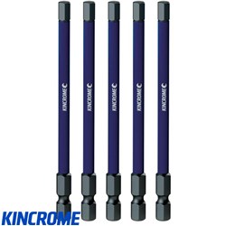 IMPACT BIT HEX 5MM 100MM 5 PCK