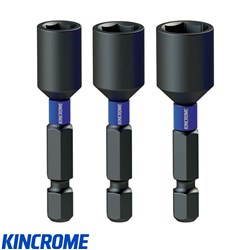 1/4,5/16,3/8 50MM NUT STR 3PCK