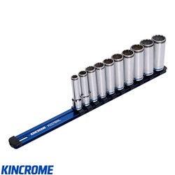 KINCROME 3/8" SOCKET RAIL SET