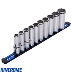 KINCROME 1/2" SOCKET RAIL SET