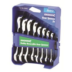 STUBBY SPANNER SET 8PC METRIC