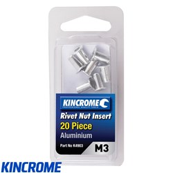 KINCROME M3 RIVET NUT INSERT