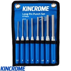 KINCROME PIN PUNCH - LONG 8PC