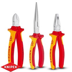 KNIPEX VDE PLIER SET 3 PIECE