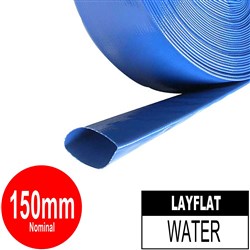 HOSE LAYFLAT BLUE 150MM (6")