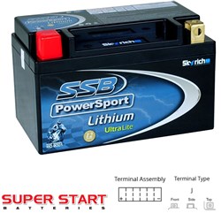 SSB MOTORCYCLE BATTERY 12V 4AH