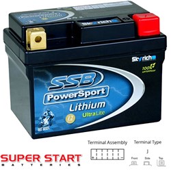 SSB MOTORCYCLE BATTERY 2.4AH