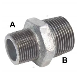 GAL BSPT REDUCING NIPPLE M/M