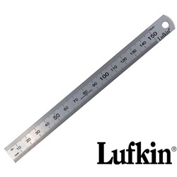 LUFKIN STAINLESS RULE 150MM