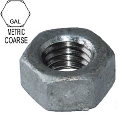 METRIC NUT M12 GALVANISED