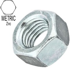 METRIC NUT M8 ZINC PLATED