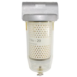 CLEAR BOWL FUEL FILTER 10 MIC